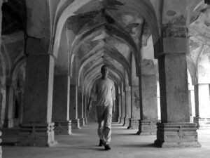 gary mason walking in ruins