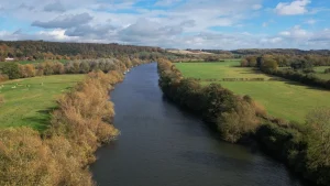 Thames River Walk landscape river flowing
